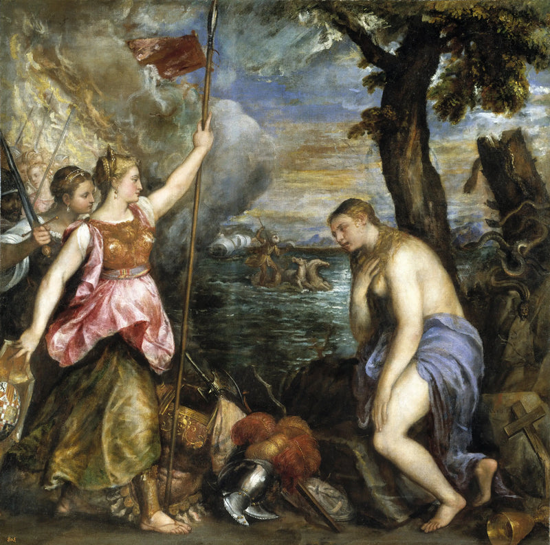 A Espanha em auxílio da religião - Titian