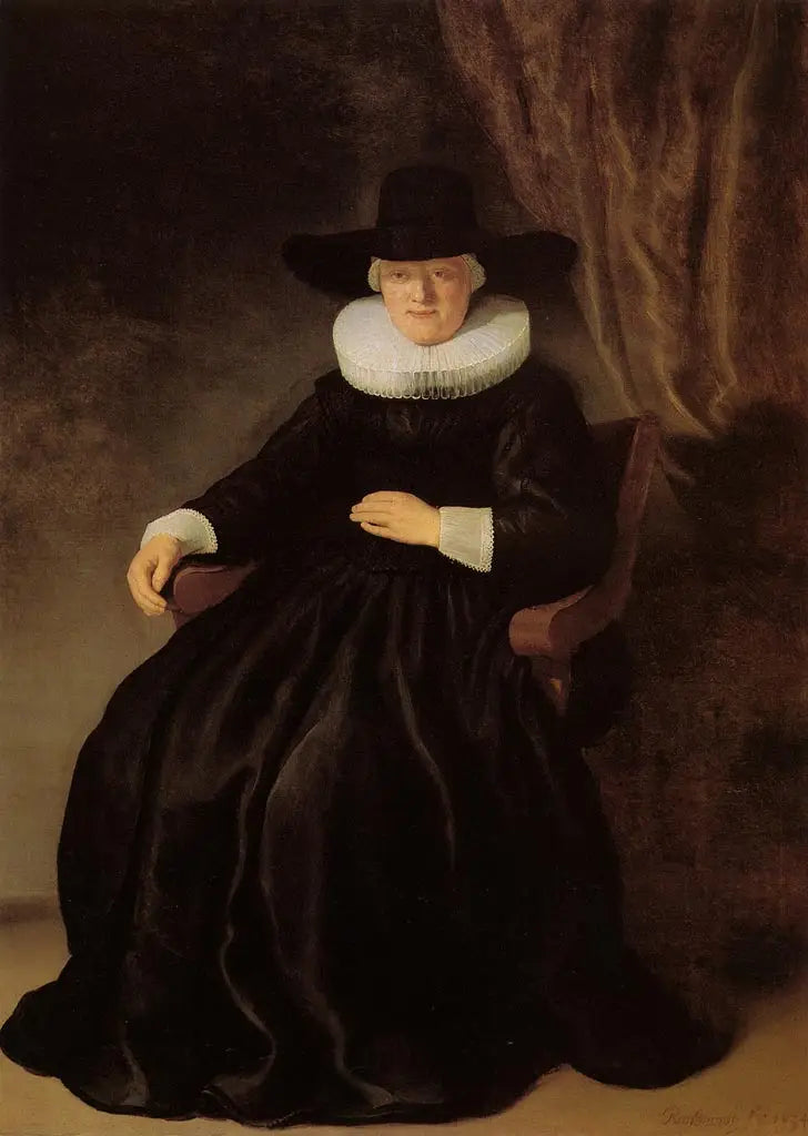 Retrato de Maria Bockenolle - Rembrandt