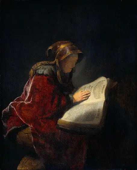 A Profetisa Anne - Rembrandt