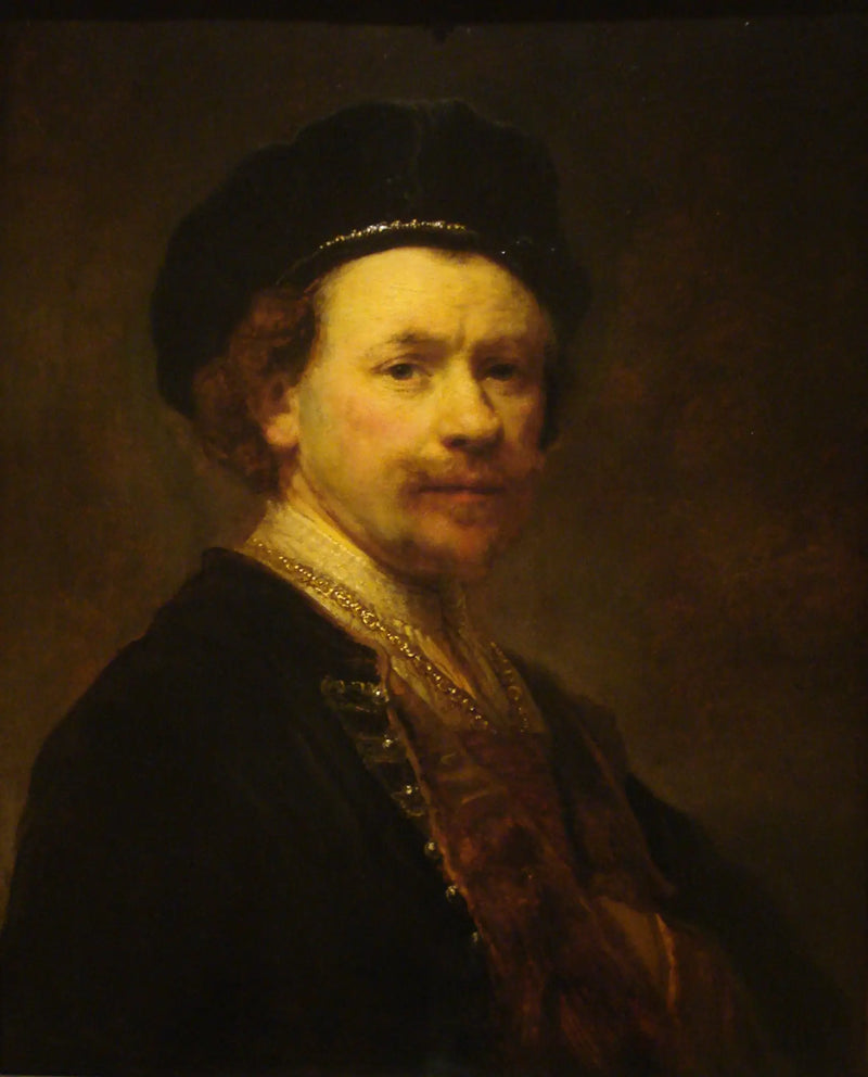 Autorretrato com boina - Rembrandt