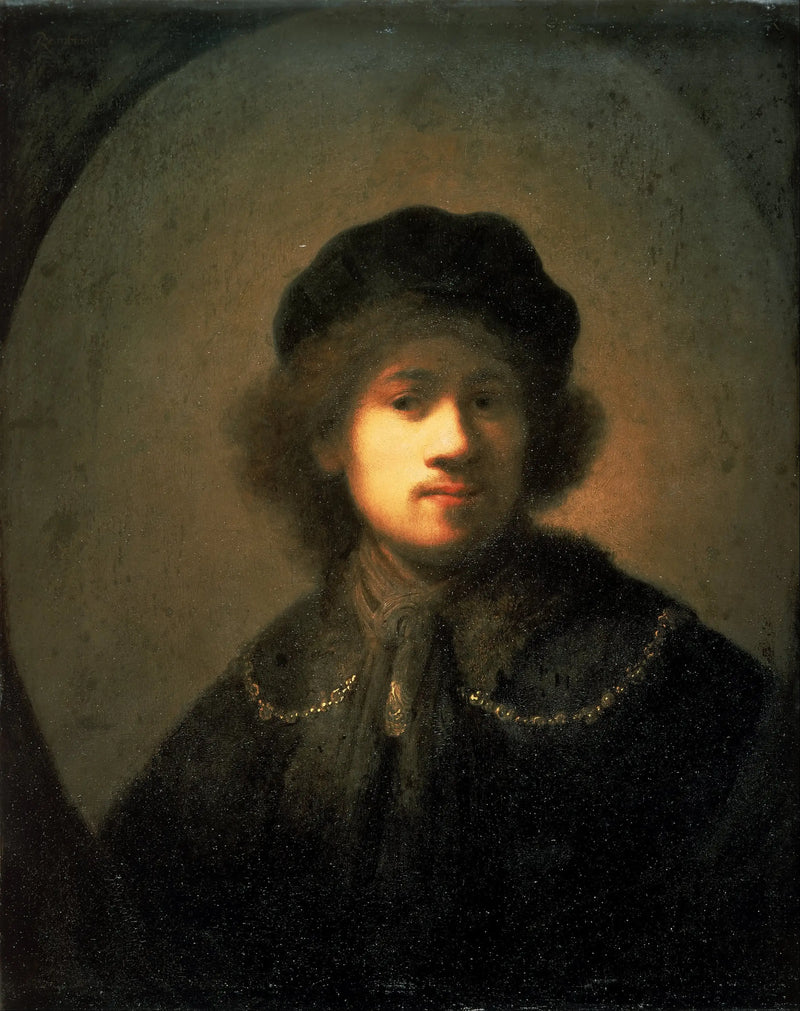 Retrato do artista em jovem - Rembrandt