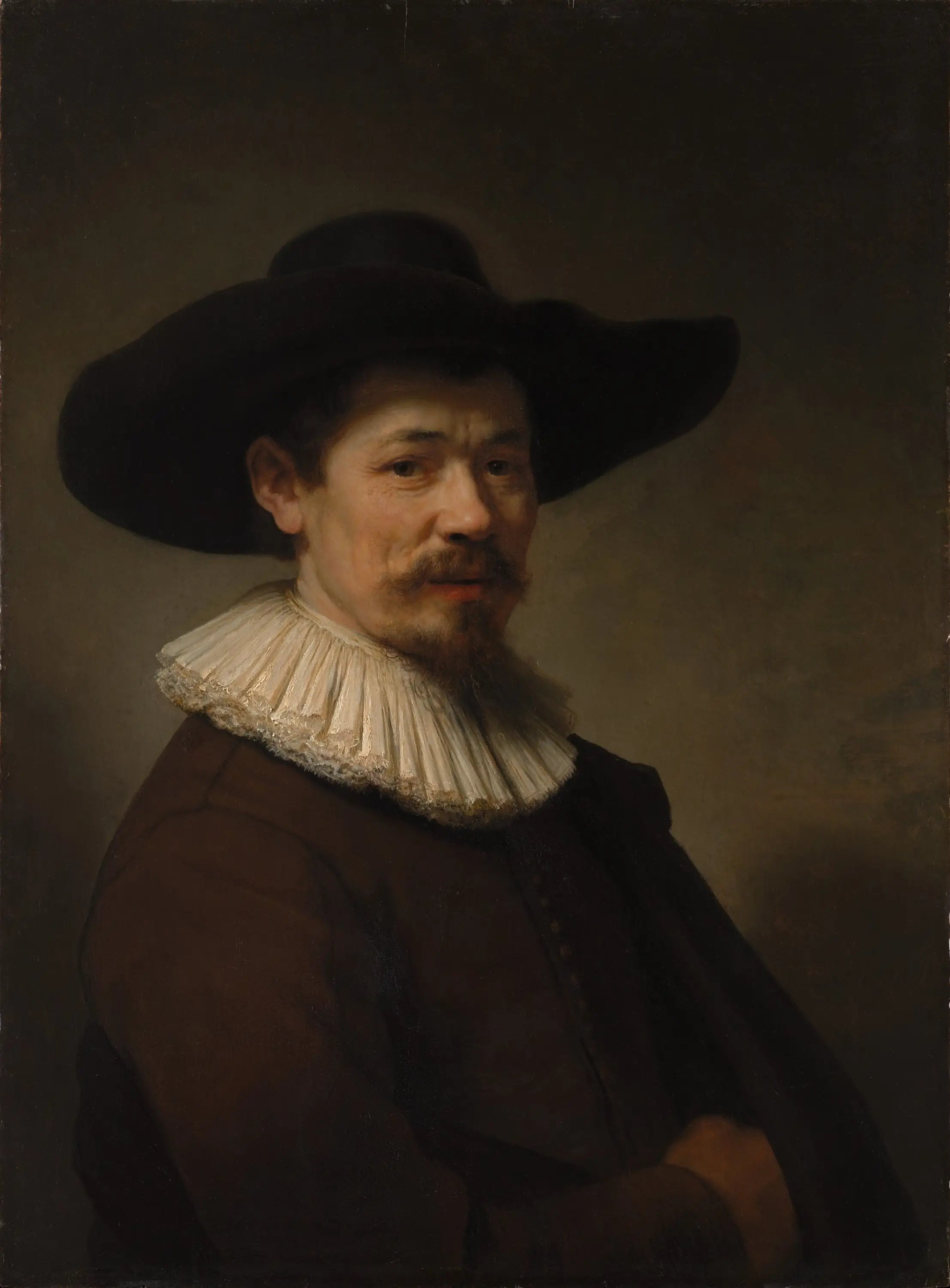 Reproduction du tableau « Portrait d'Herman Doomer - Rembrandt » par Alpha Reproduction en peinture à l’huile