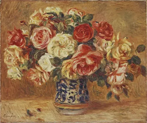 Buquê de rosas - Pierre-Auguste Renoir