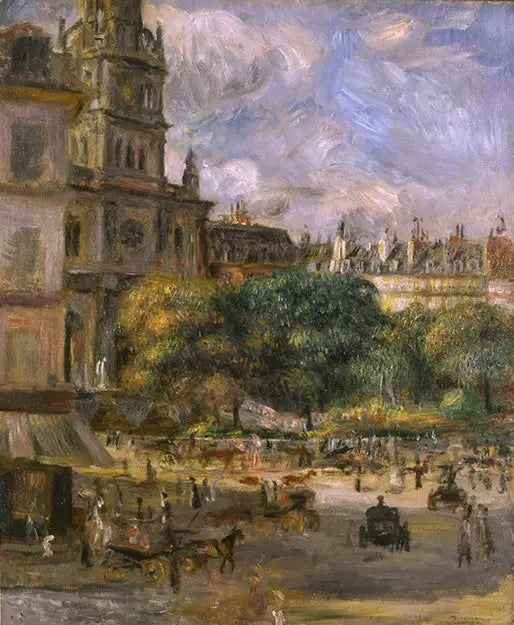 Praça da Trindade, Paris - Pierre-Auguste Renoir