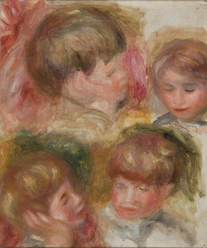 Quatro cabeças - Pierre-Auguste Renoir