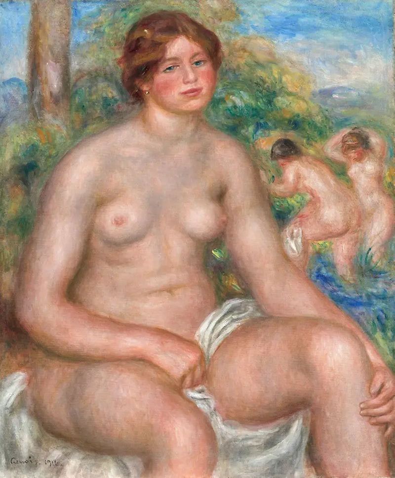 Banho sentado - Pierre-Auguste Renoir