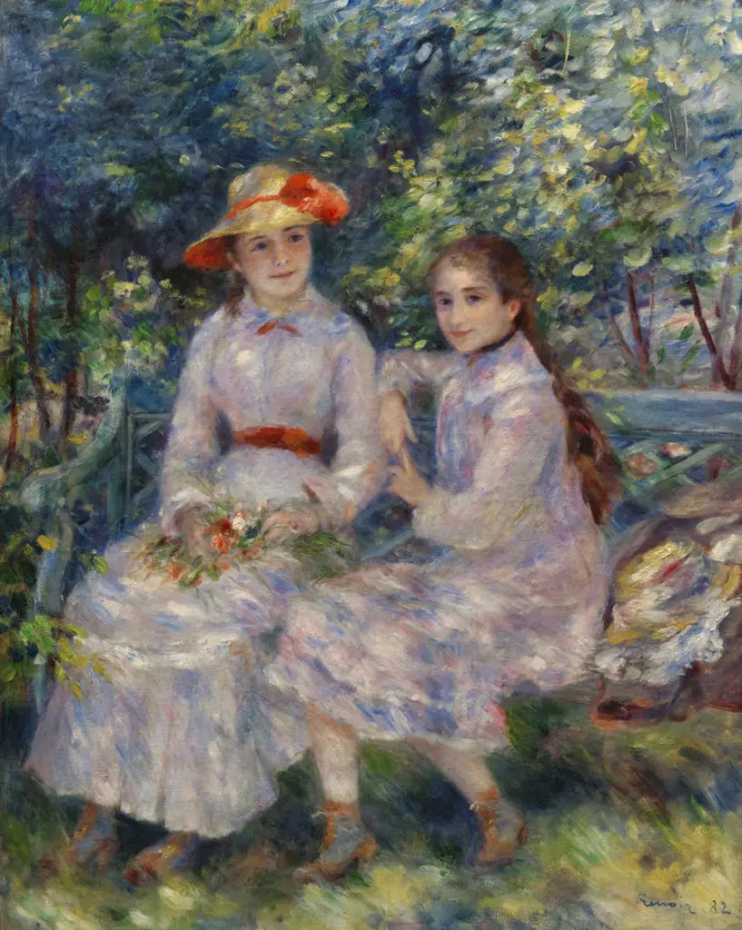 Reproduction du tableau « Les Filles de Durand-Ruel - Pierre-Auguste Renoir » par Alpha Reproduction en peinture à l’huile