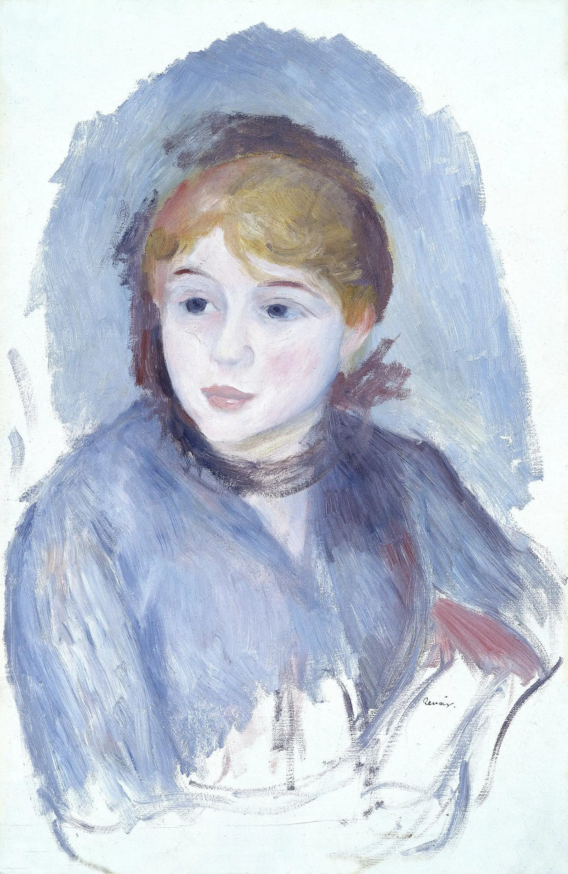 Menina de azul - Pierre-Auguste Renoir