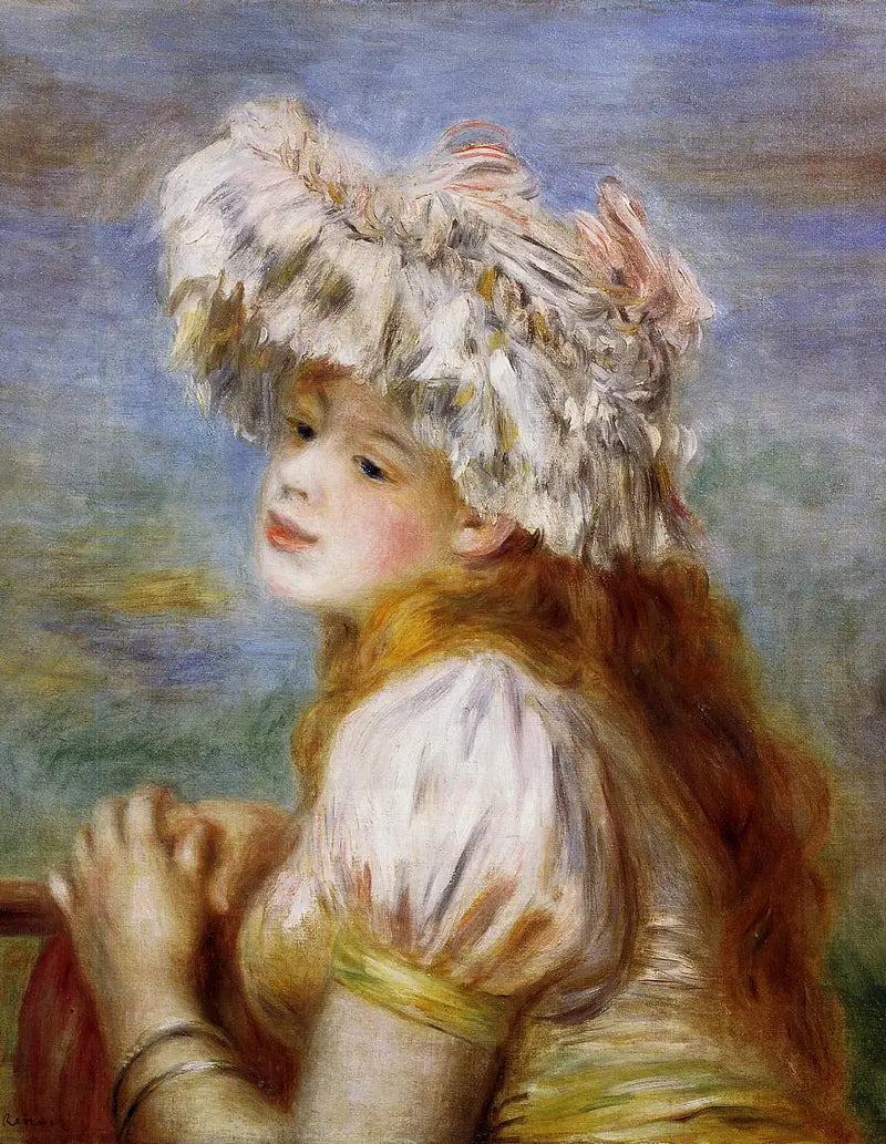 Menina com penteado de renda - Pierre-Auguste Renoir