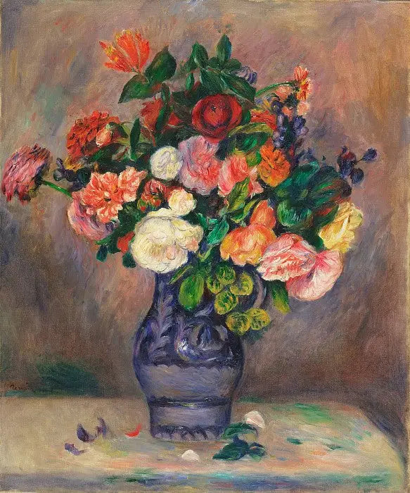 Flores em um vaso - Pierre-Auguste Renoir