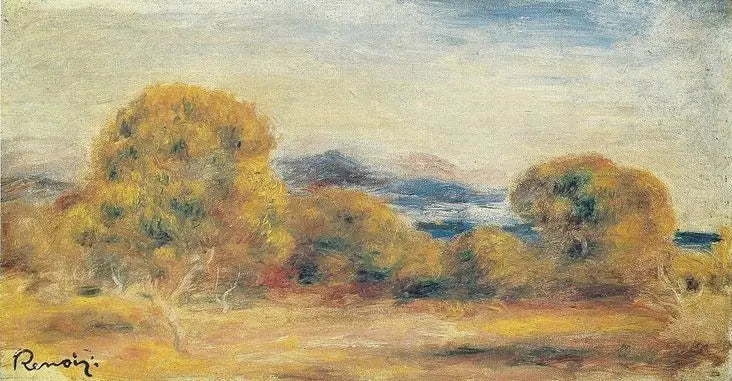 Reproduction du tableau « Paysage - Pierre-Auguste Renoir » par Alpha Reproduction en peinture à l’huile