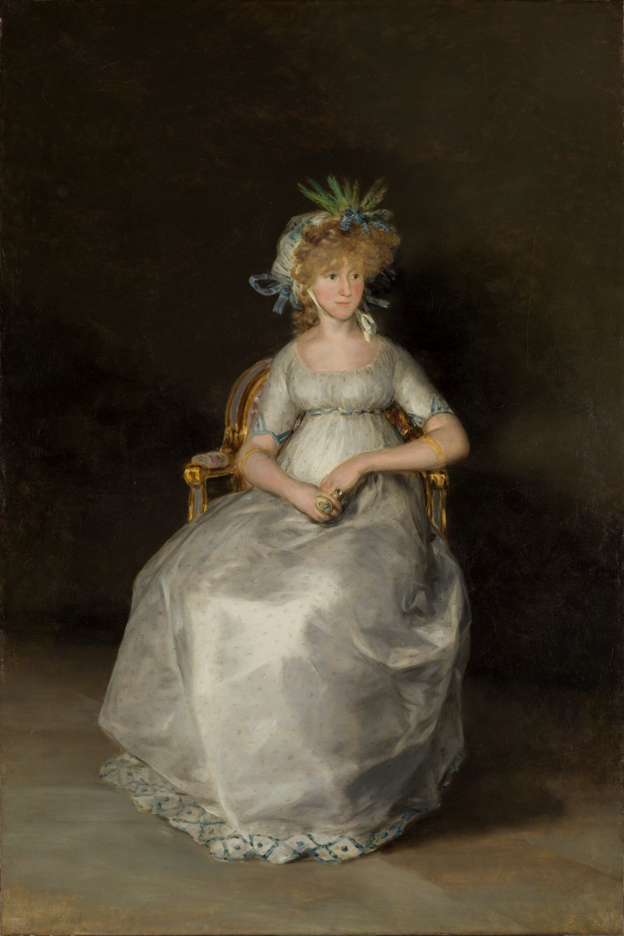 Reproduction du tableau « La Comtesse de Chinchón - Francisco de Goya » par Alpha Reproduction en peinture à l’huile