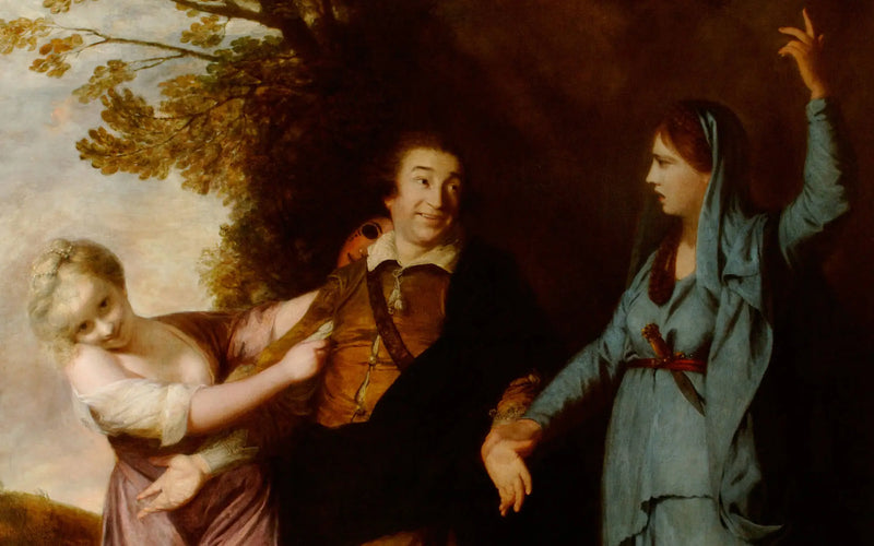 David Garrick entre tragédia e comédia - Joshua Reynolds