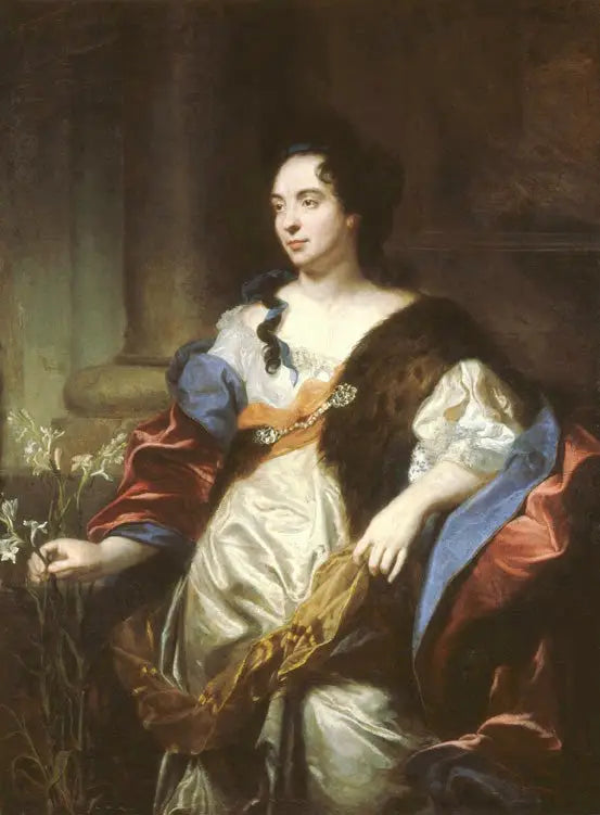 Retrato de Marie Cadenne, esposa do escultor Desjardins - Hyacinthe Rigaud