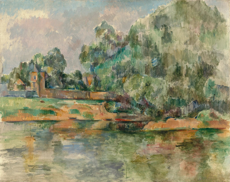 Paisagem à beira da água - Paul Cézanne