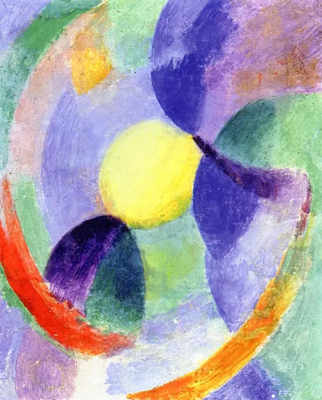 Reproduction du tableau « Formes circulaires, Lune no. 3 - Robert Delaunay » par Alpha Reproduction en peinture à l’huile