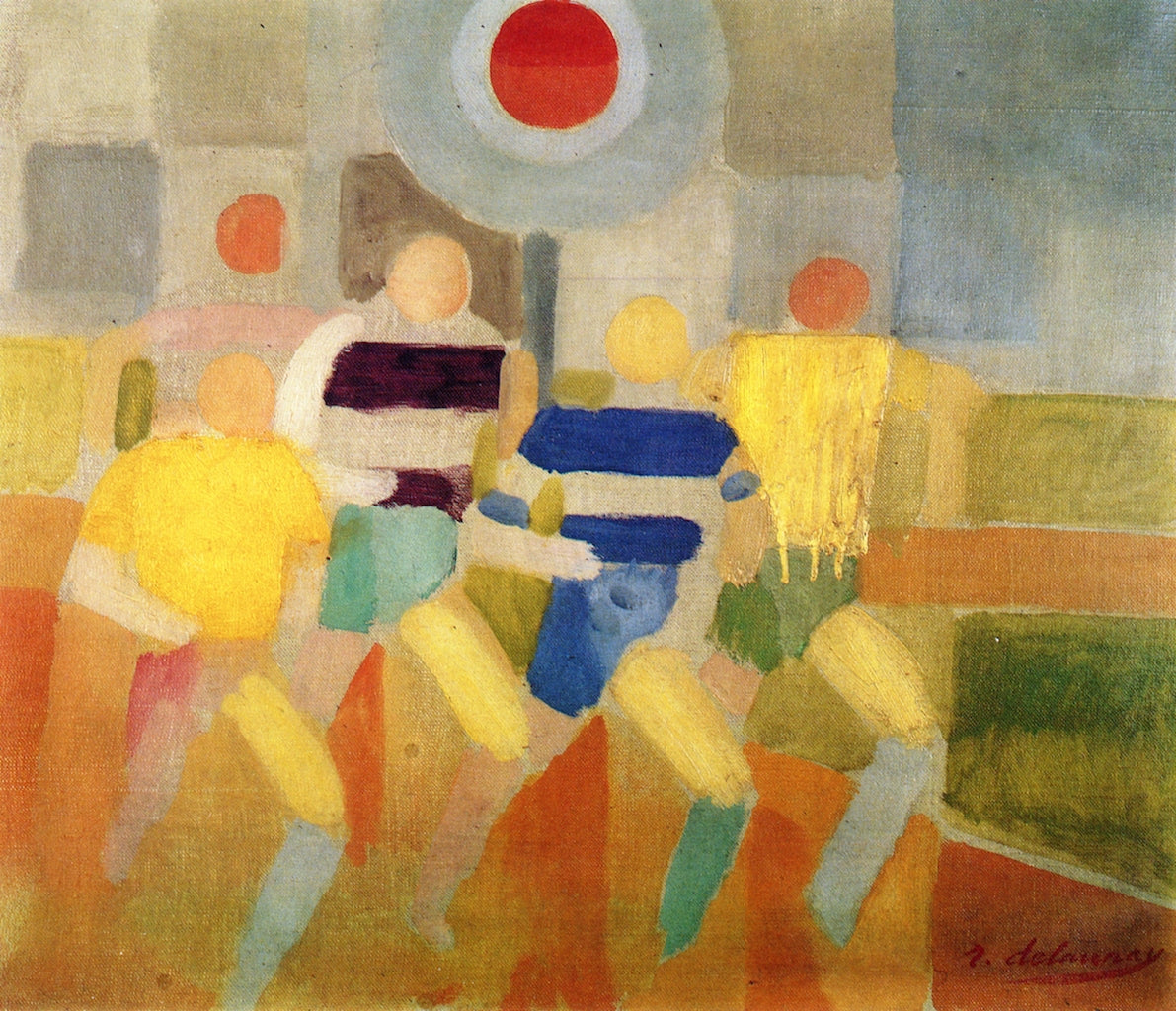 Reproduction du tableau « Les Coureurs - Robert Delaunay » par Alpha Reproduction en peinture à l’huile