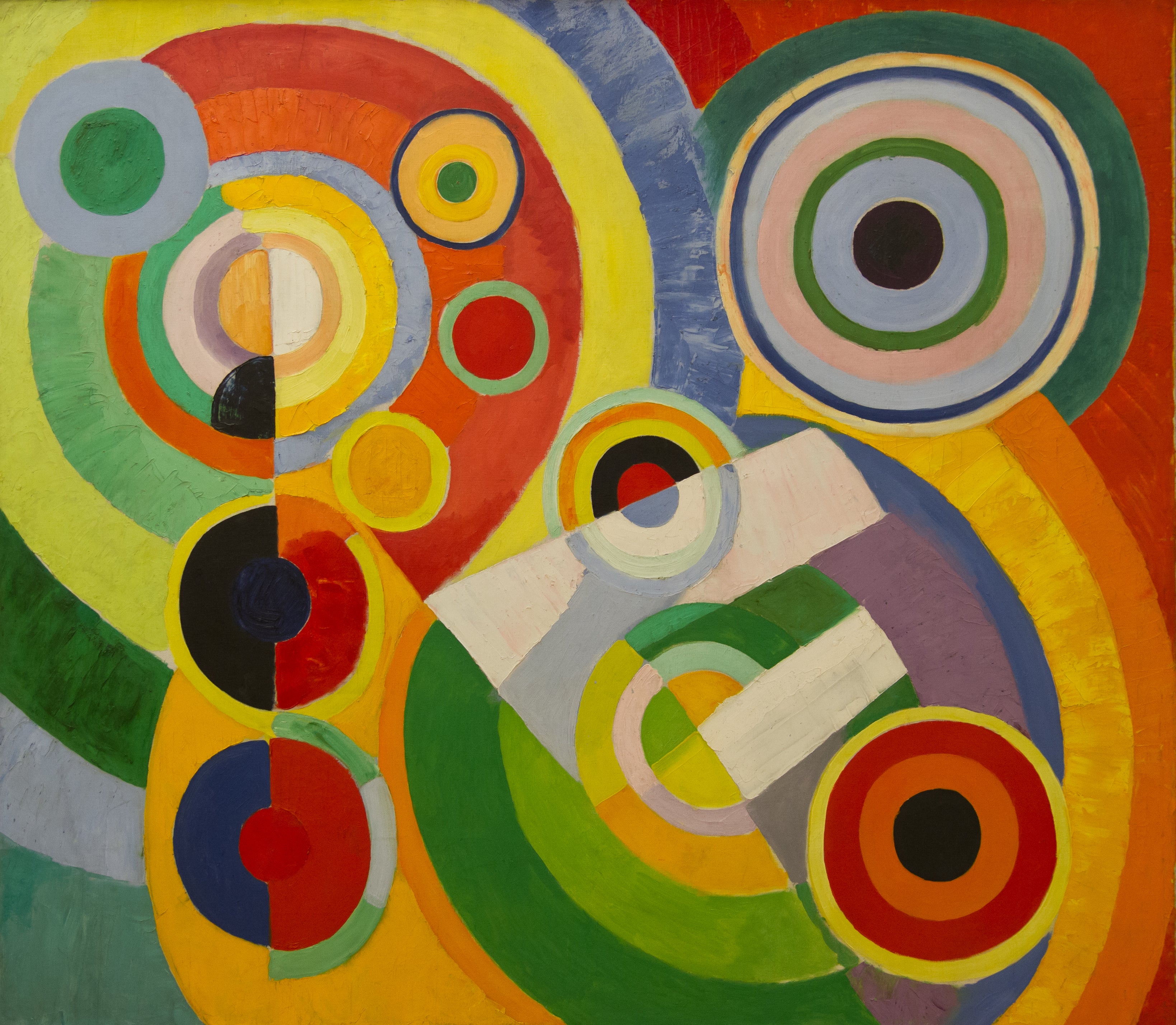 Reproduction du tableau « Rythme, joie de vivre - Robert Delaunay » par Alpha Reproduction en peinture à l’huile