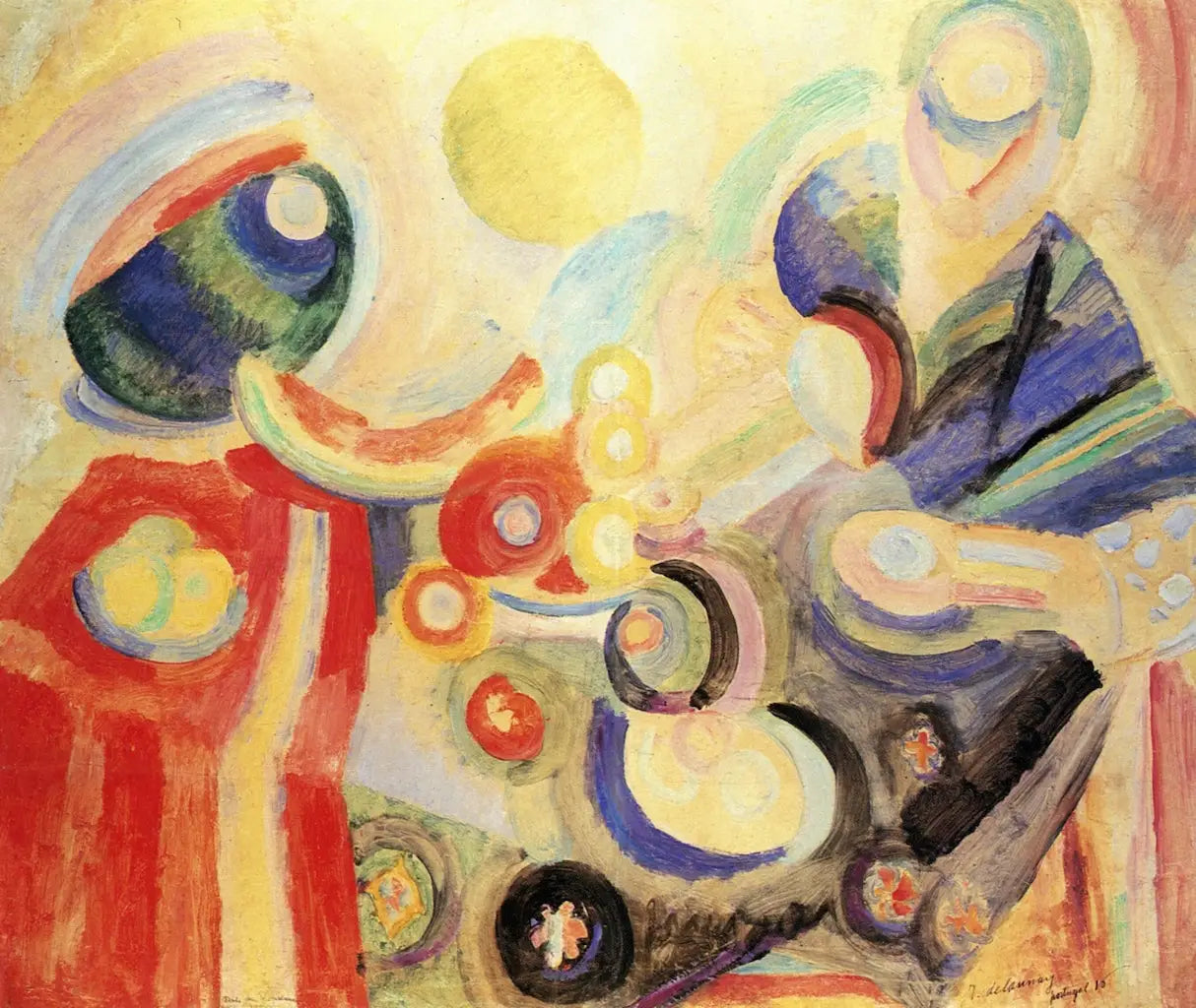 Reproduction du tableau « Étude pour La Verseuse - Robert Delaunay » par Alpha Reproduction en peinture à l’huile