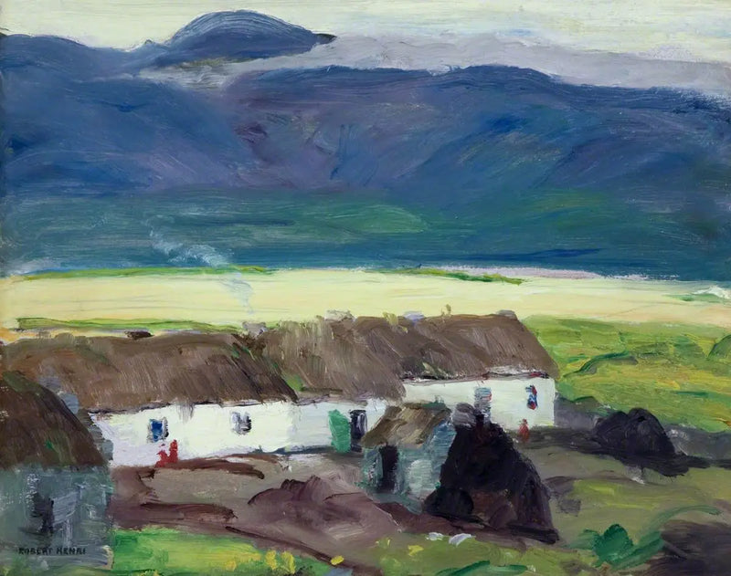 Chalés, Ilha de Achill, Condado de Mayo - Robert Henri