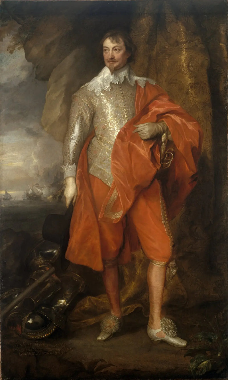 Retrato de Robert Rich, segundo conde de Warwick - Antoine van Dyck