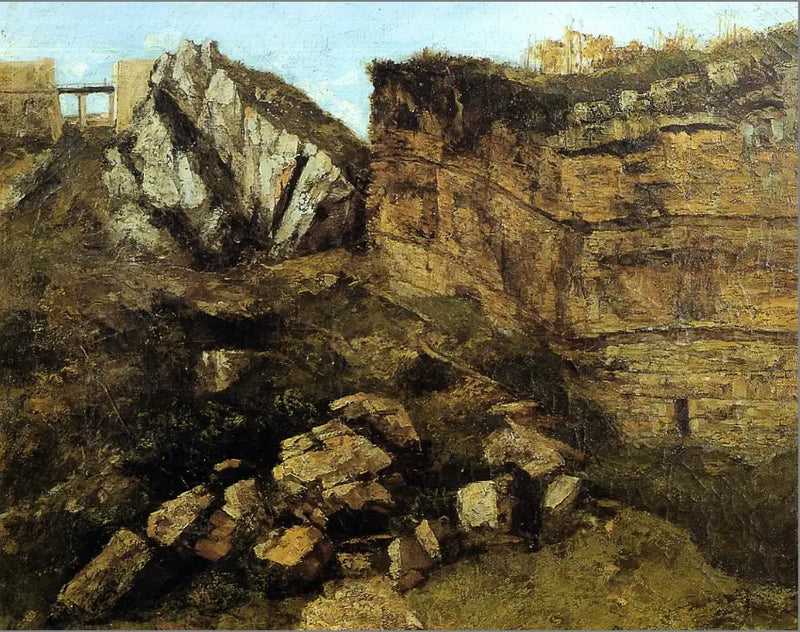 A rocha podre - Gustave Courbet
