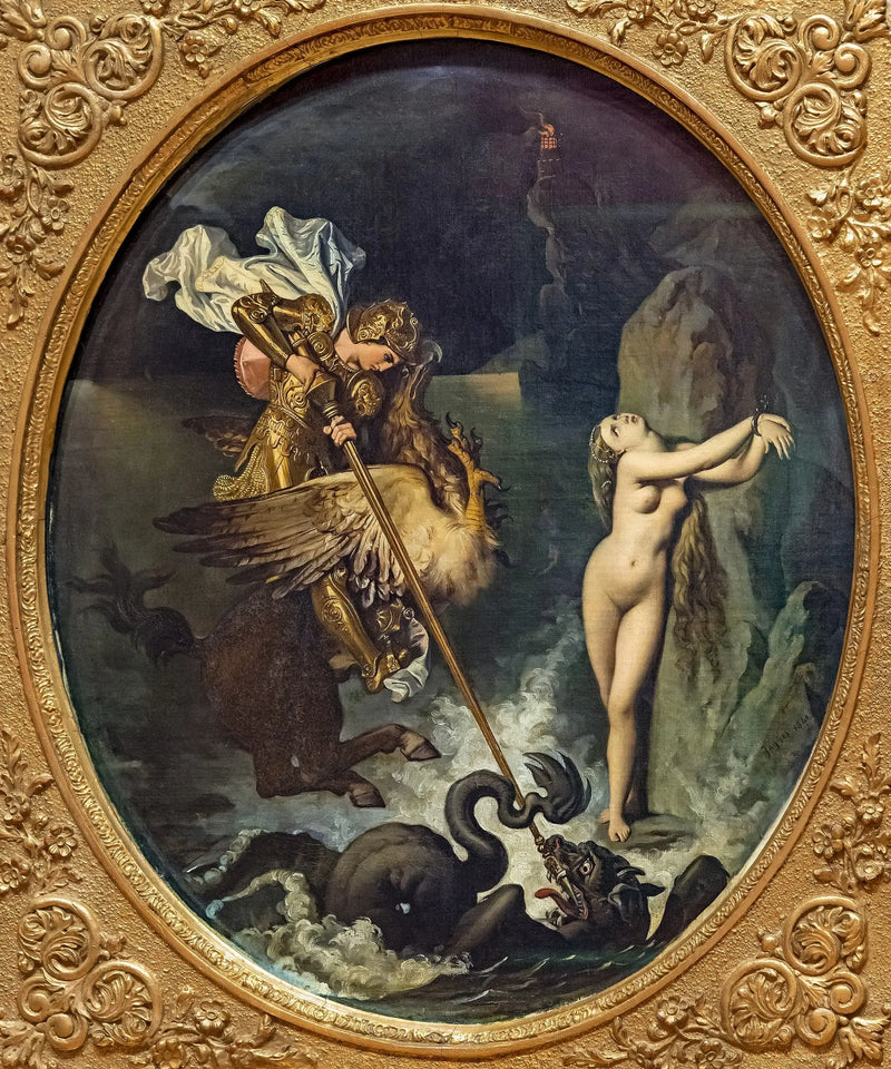 Roger libertando Angélique - Jean-Auguste-Dominique Ingres