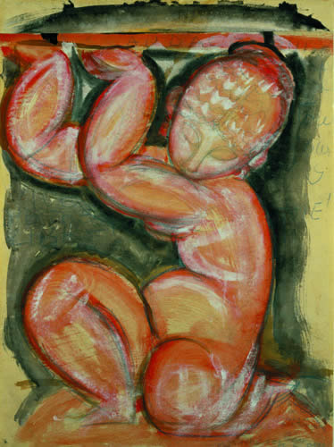 Reproduction du tableau « Rose cariatide (Audace) - Amedeo Modigliani » par Alpha Reproduction en peinture à l’huile