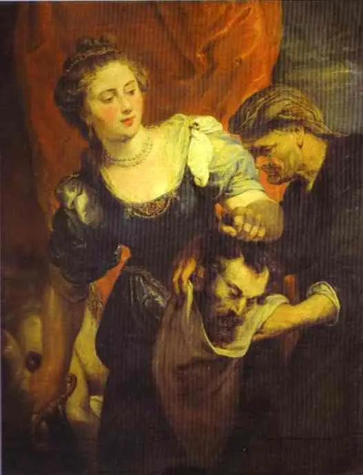 Retrato de Judith com a cabeça de Holofernes - Peter Paul Rubens