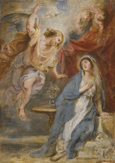 L'Annonciation de la Vierge (esquisse) - Peter Paul Rubens