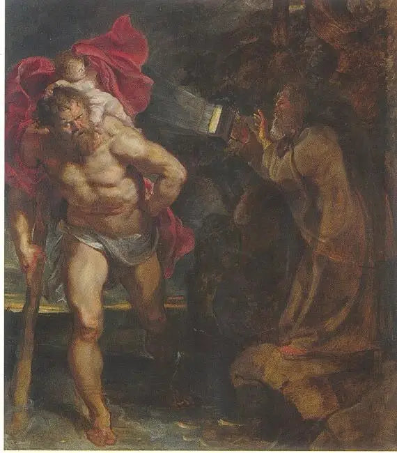 São Cristóvão e o eremita - Peter Paul Rubens