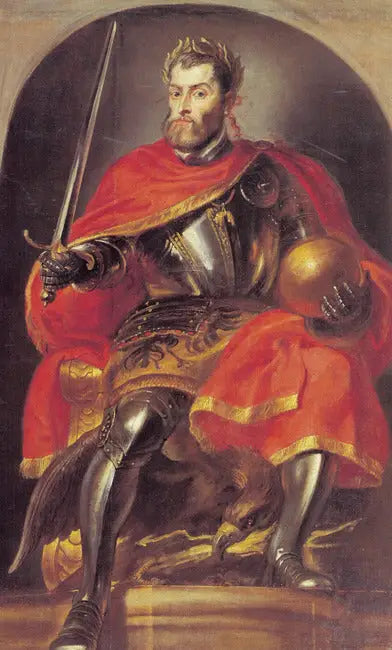 Retrato do imperador Carlos V (Pompa Introitus Ferdinandi), 1634-1635 - Peter Paul Rubens