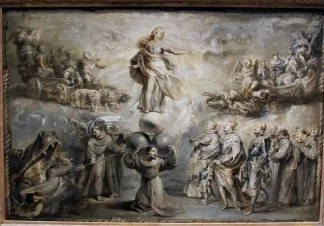 Allegoria franciscana em homenagem à Imaculada Conceição - Peter Paul Rubens