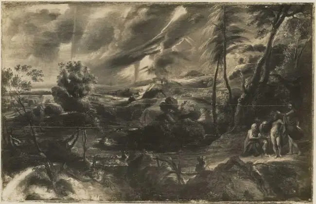 Paysage avec Philémon et Baucis - Peter Paul Rubens - Alpha Reproduction