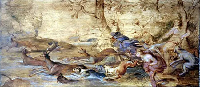 La chasse à Diane - Peter Paul Rubens - Alpha Reproduction