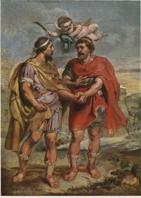 Romulus e Titus Tácio - Peter Paul Rubens