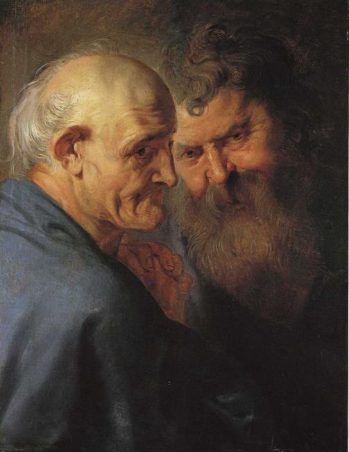 Duas cabeças de apóstolos - Peter Paul Rubens
