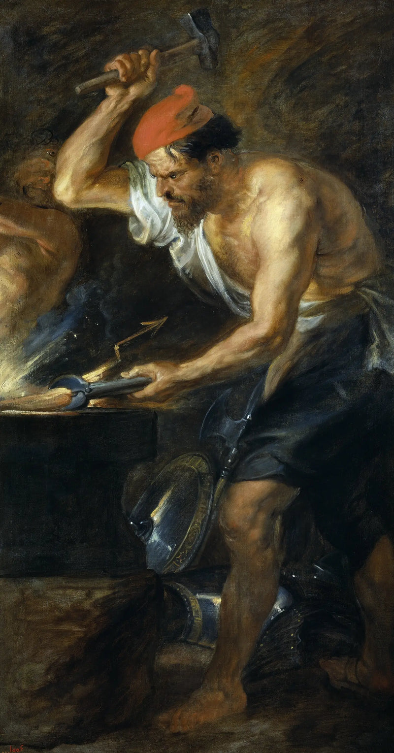 Vulcão forja os trovões de Júpiter - Peter Paul Rubens