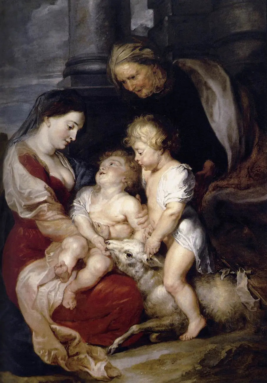 La Vierge à l’Enfant avec sainte Élisabeth et le jeune saint Jean - Peter Paul Rubens - Alpha Reproduction