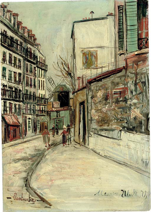 Rue Lépic à Montmartre (1933) - Maurice Utrillo