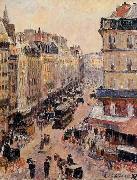 Rua Saint-Lazare, Efeito do Sol - Camille Pissarro