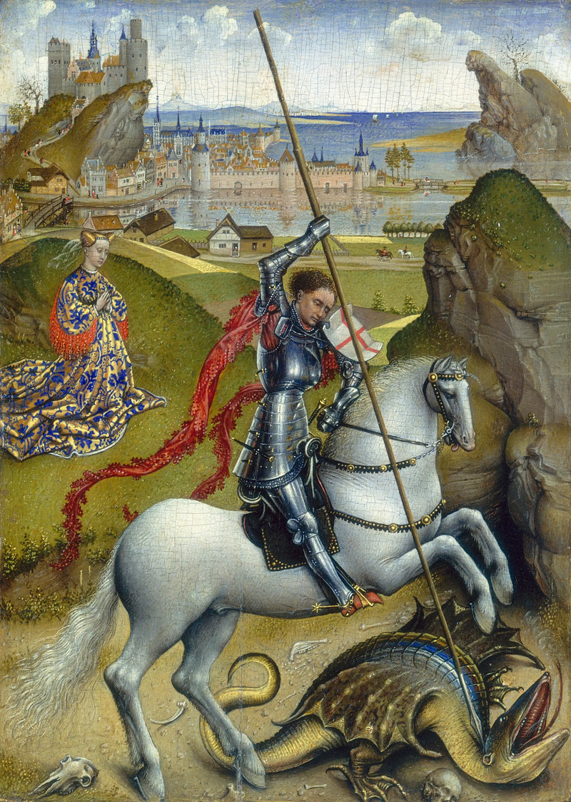 São Jorge derrotando o dragão - Rogier van der Weyden