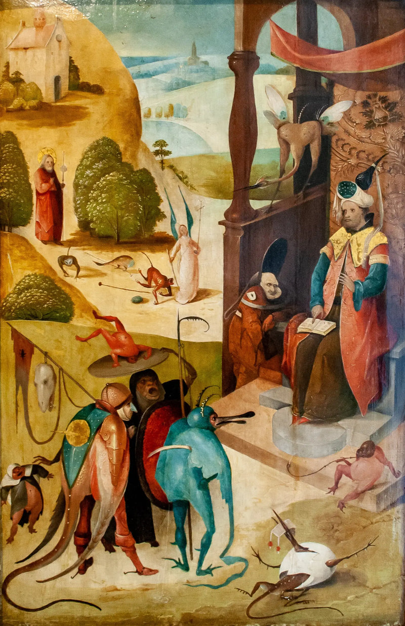 São Tiago Maior e o mago Hermogênio - Hieronymus Bosch