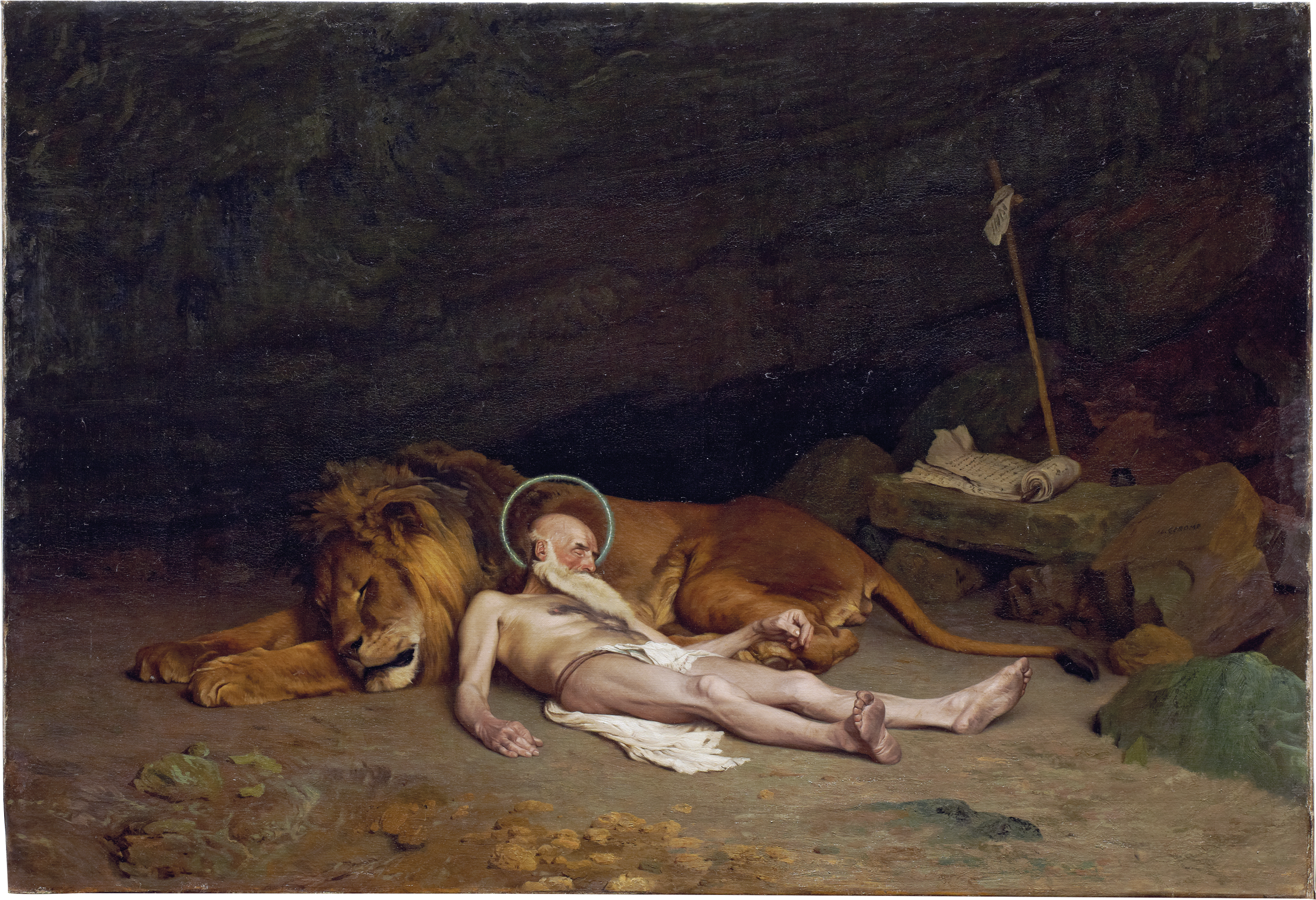 Reproduction du tableau « Saint Jérôme - Jean-Léon Gérôme » par Alpha Reproduction en peinture à l’huile