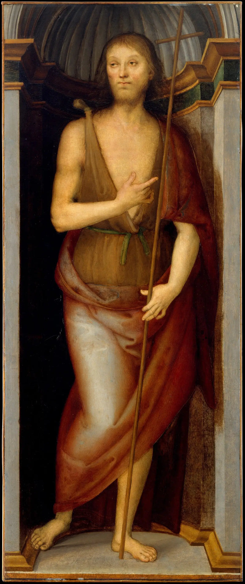 São João Batista; Santa Lúcia - Pietro Perugino