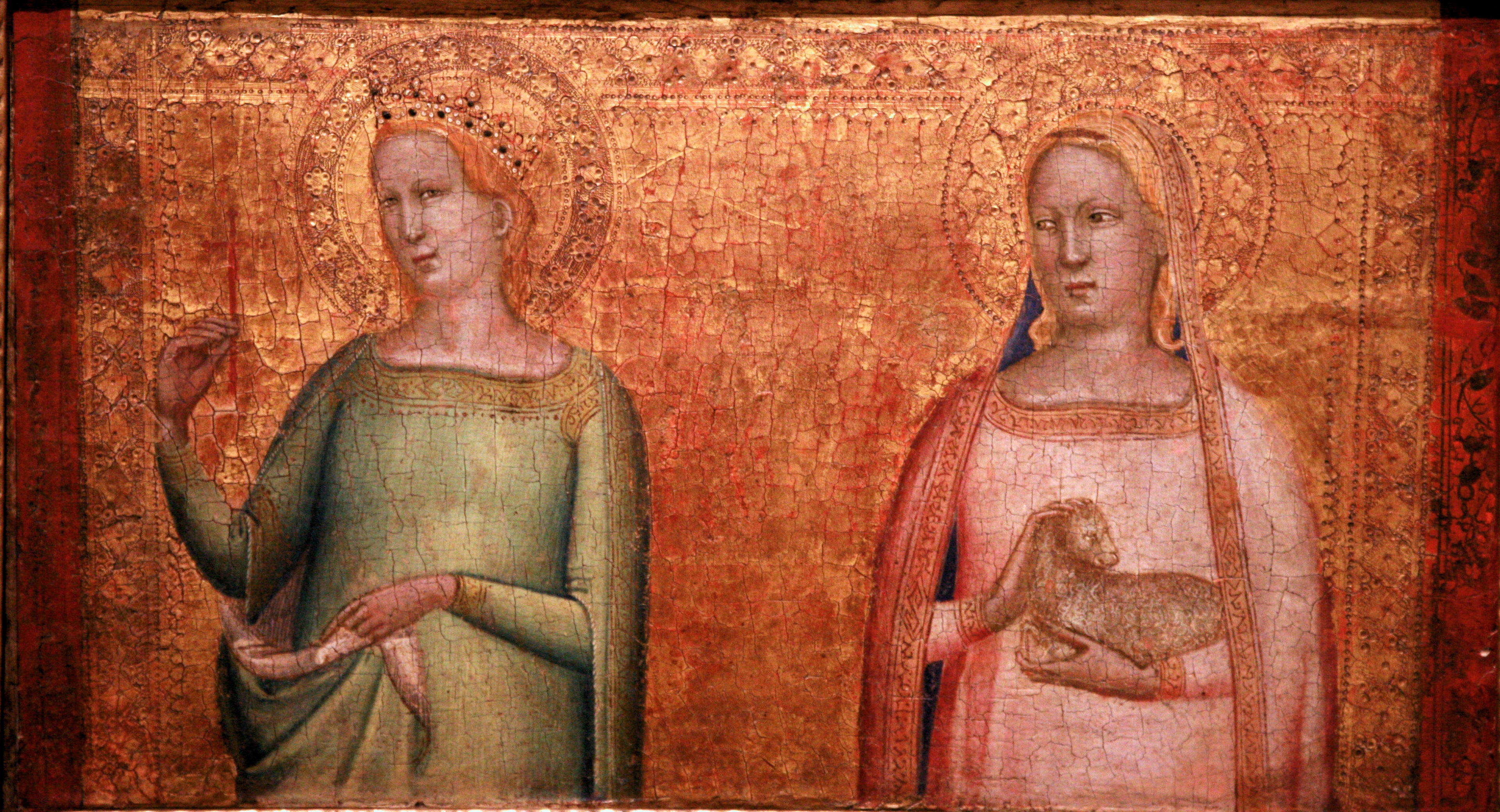 Sainte Marguerite et Sainte Agnès - Bernardo Daddi