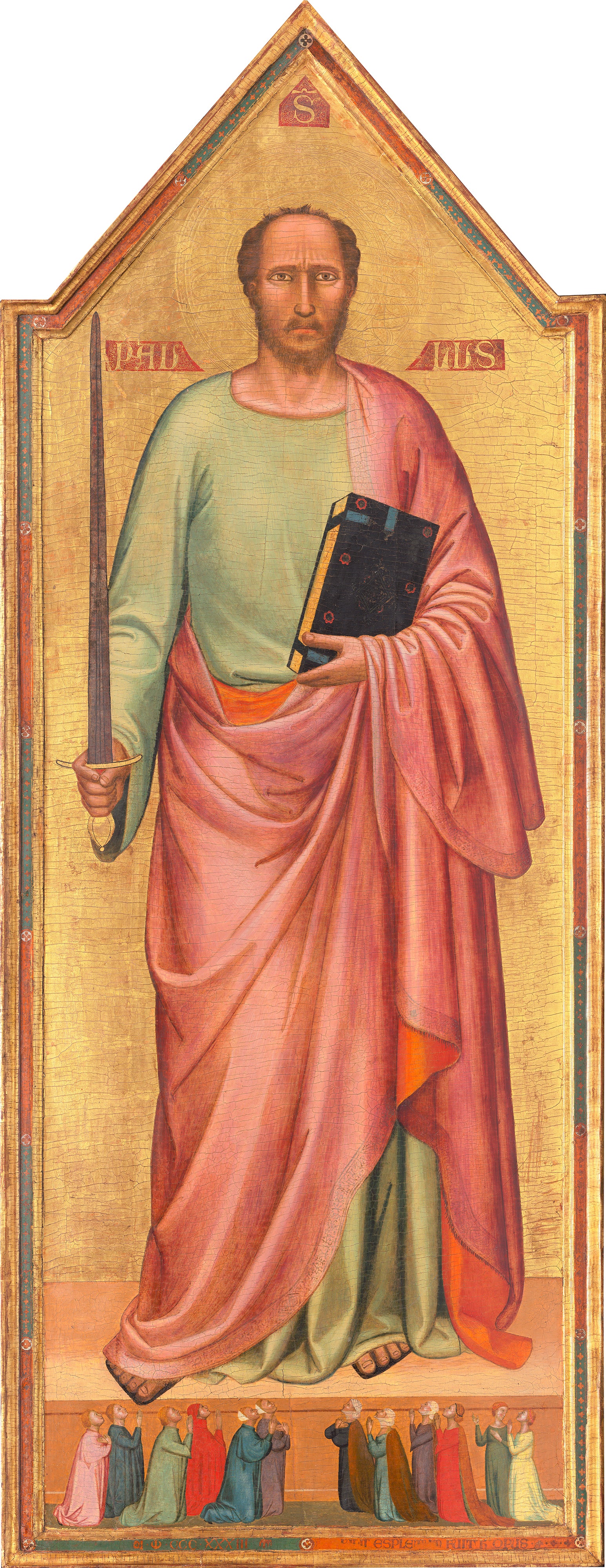 Saint Paul et un groupe de fidèles - Bernardo Daddi