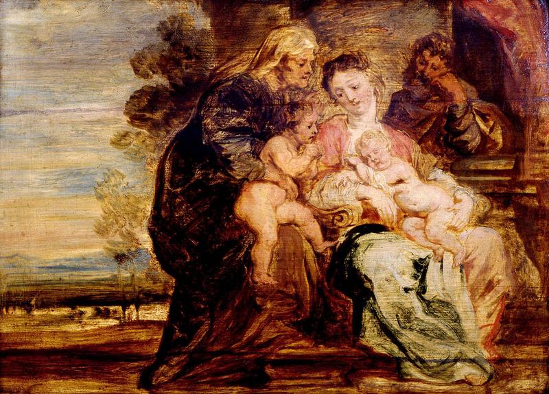Sainte famille avec sainte Elisabeth et saint Jean - Peter Paul Rubens