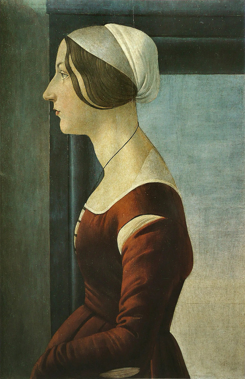 Retrato de uma jovem mulher - Sandro Botticelli