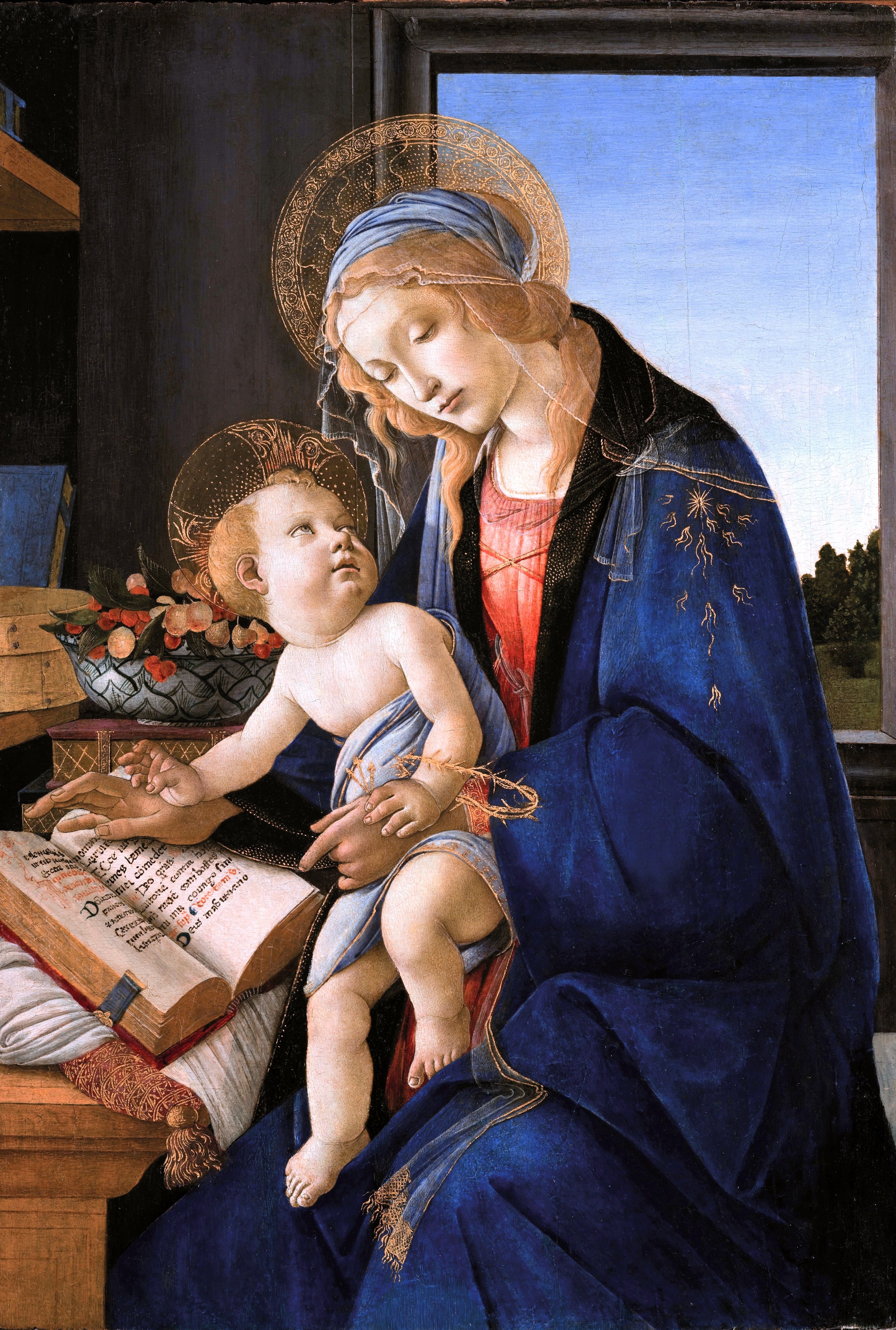 A Madona do Livro - Sandro Botticelli